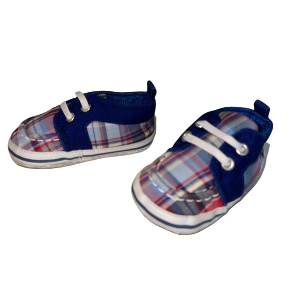 3-6M Baby Vision Baby Boy Plaid Shoes - Picture 7 of 16